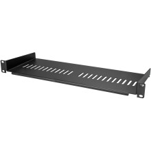StarTech.com 1U Server Rack Shelf - Universal Vented Rack Mount Cantilever Tray for 19" Network Equipment Rack & Cabinet - Heavy Duty Steel - Weight