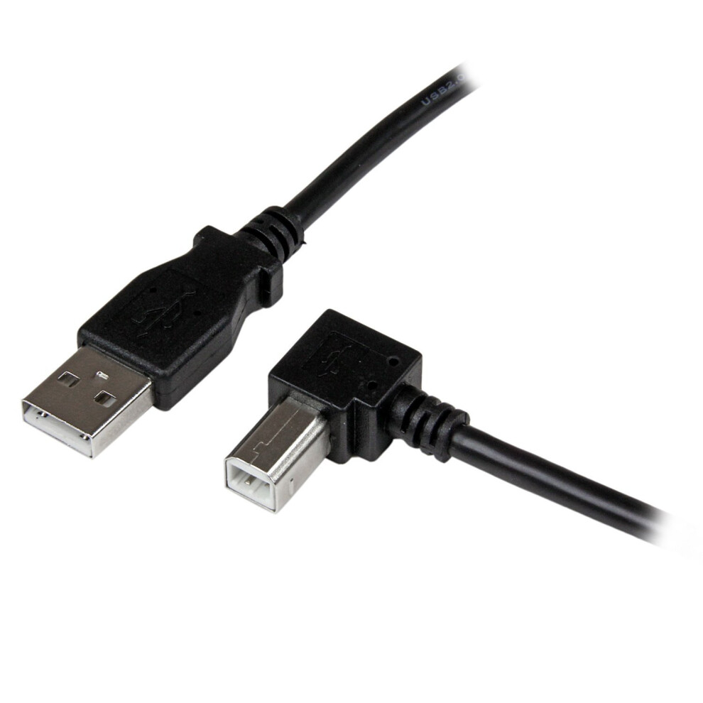 Photos - Wi-Fi Adapter Startech.com 2m USB 2.0 A to Right Angle B Cable - M/M 