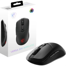 MSI VERSA 300 WIRELESS Gaming Mouse - 8000 DPI Optical Sensor, 1000 Hz polling rate, Symmetrical, 30M+ Click Kailh Micro Switches, 6 Buttons, 50-Hour