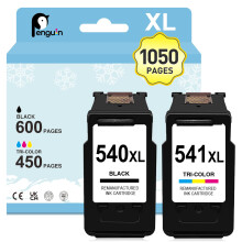Penguin 540 and 541 XL Ink Cartridges for Canon 540XL 541XL Campatible with Pixma TS5151 TS5150 MG3600 MG3650 MG4250 MG4100 MG3250 MG3200 MX475 Print