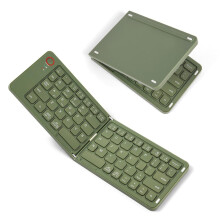 Aolso Foldable Bluetooth Keyboard,Pocket Size Portable Keyboard with Number Pad,Mini Wireless Folding Keyboards for iOS Android Windows PC Tablet pho