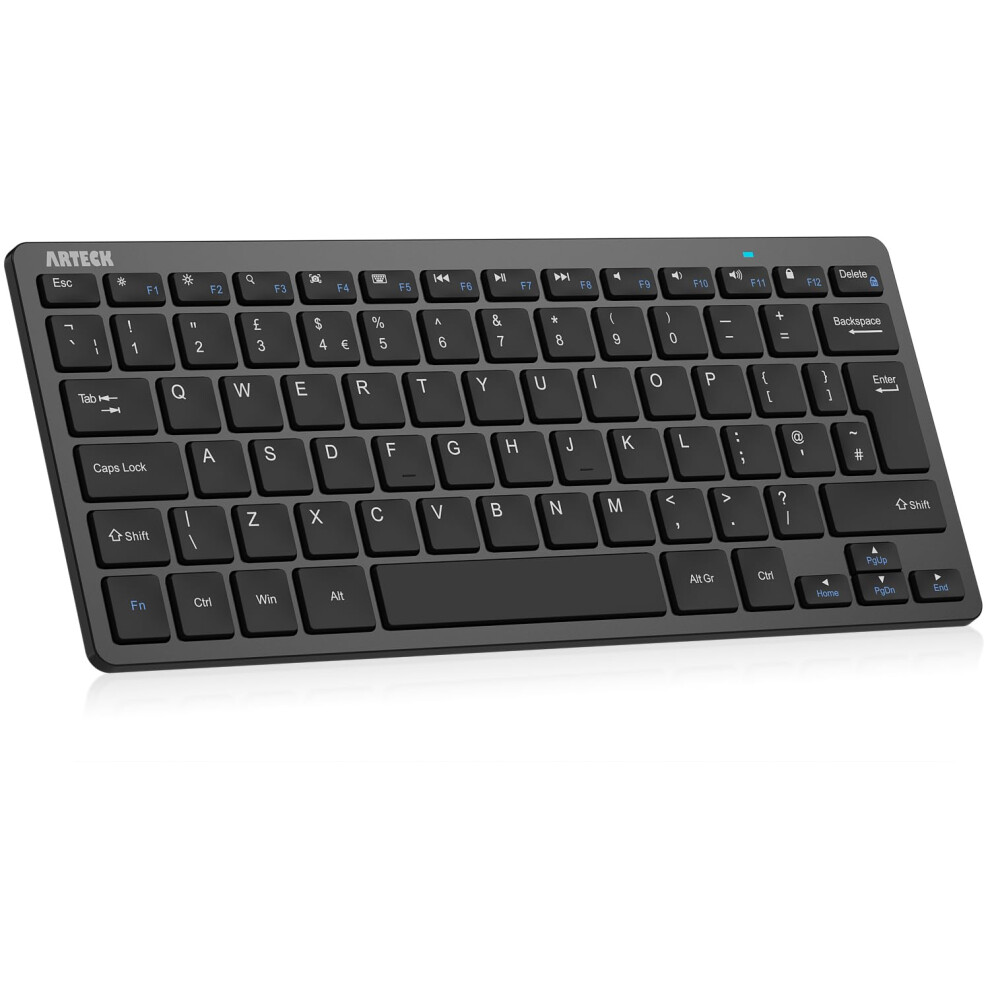 Arteck Ultra-Slim Bluetooth Keyboard Compatible With Ipad 10.2-Inch/Air/ 9.7-Inch/Pro/Mini, Iphone And Other Bluetooth Enabled Devices Including Ios, 4752445861147