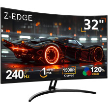 Z-Edge 32 Inch Curved Gaming Monitor 240Hz 1ms VA 1500R 1080P HDMI DP Black