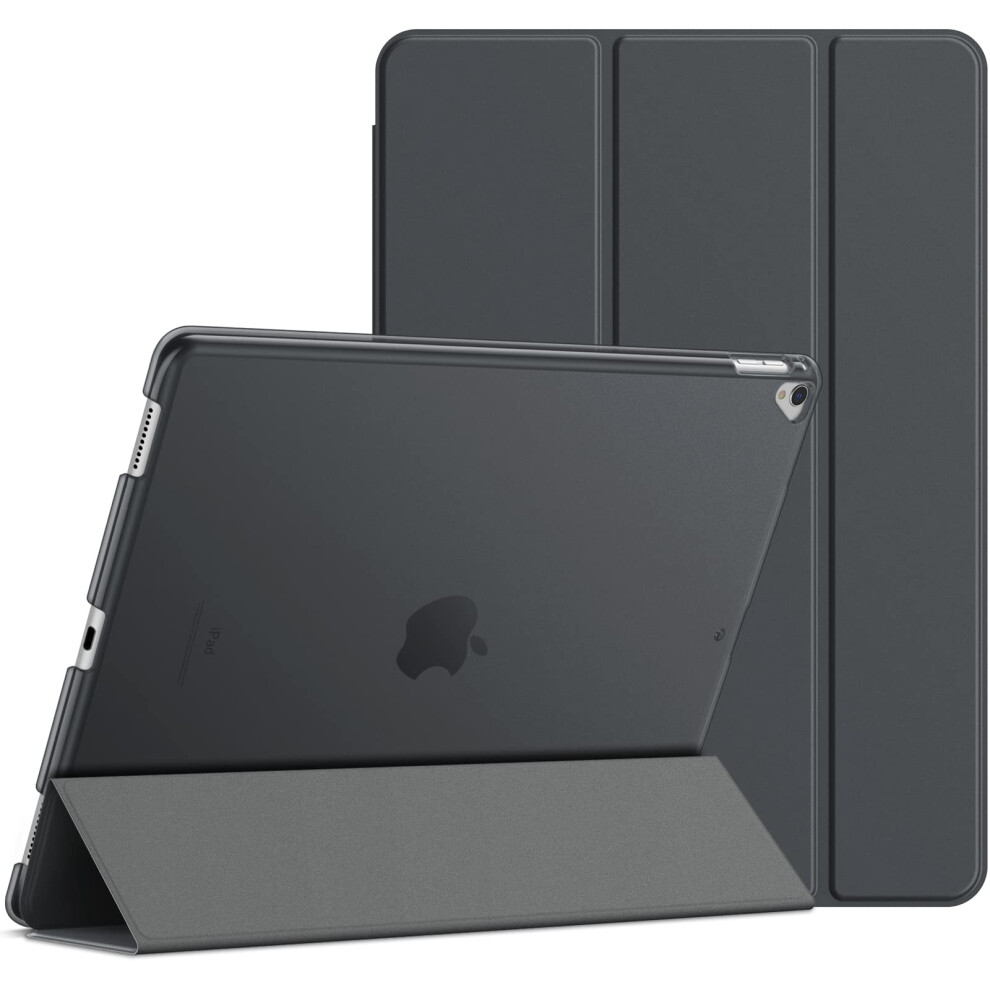 Jetech Case For Ipad Pro 12.9 Inch (1St And 2Nd Generation, 2015 And 2017 Model), Auto Wake/Sleep ( Grey) Dark/Grey 9347028193644