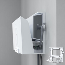 Router Wall Mount for Starlink Gen 3, All-in-One Bracket Holder for Standard V3 Router & Power Supply, Space-Saving Cable Organiser for Home & Motorh