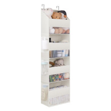 GRANNY SAYS Over the Door Storage Organiser, Pack of 1 Back of Door Storage Organiser 4 Pockets, Large Nursery Over Door Storage Hanging Organiser fo