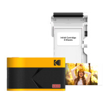 KODAK Mini 2 Retro 2x3 Portable Photo Printer, Bluetooth Smartphone Printer for iPhone & Android, Instant Color Prints, 4PASS Dye Sublimation (Yellow
