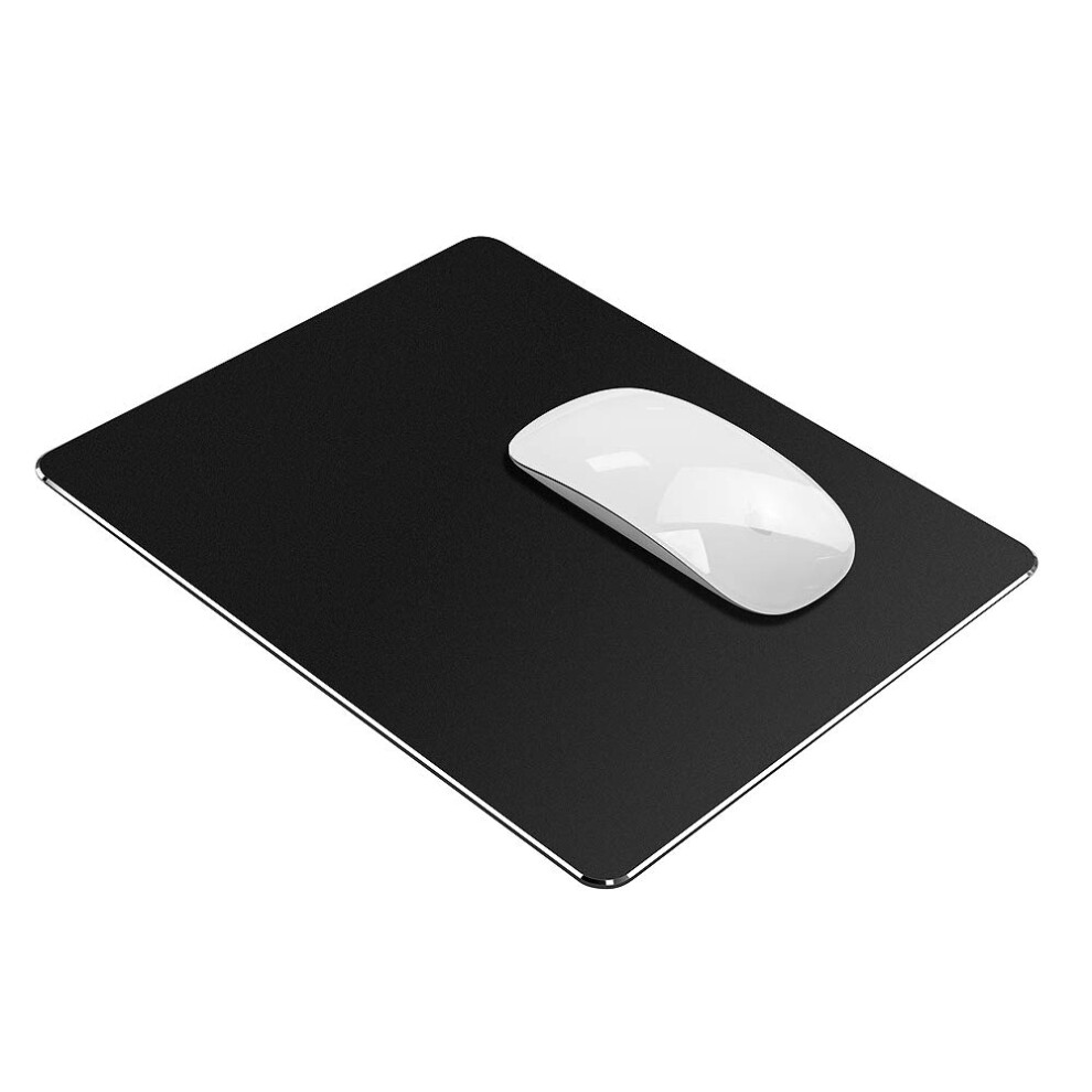 Vaydeer Gaming Mouse Pad Hard Metal Slim Aluminum Mouse Pad Mat Waterproof Quick And Accurate Move Non-Slip Base, Smooth Surface, Anti-Fray Stitched 5008089162898