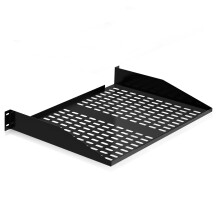 Pyle 2U Server Rack Shelf, Vented Shelves for Good Air Circulation, Cantilever Mount, Wall Mount Rack, Universal Device, Cabinet Shelf