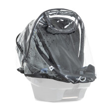 hauck Universal Car Seat Rain Cover, Transparent - Fits Most Infant Car Seats & Travel Systems, Waterproof & Durable, Reflecting Rim, Access Window,