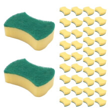 40 PCS Cleaning Scrub Sponge for Kitchen Tableware Bathroom Car Wash Scrub Sponge Pad