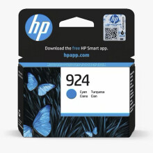 HP 924 Cyan Original Ink Cartridge(4K0U3NE) - Works OfficeJet Pro 8120 series, OfficeJet Pro 8310 series