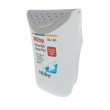 Nuby Shampoo Rinse Pail - Baby Rinse Cup with Easy Grip Handle | Soft Silicone Edge | Soap Free Rinsing