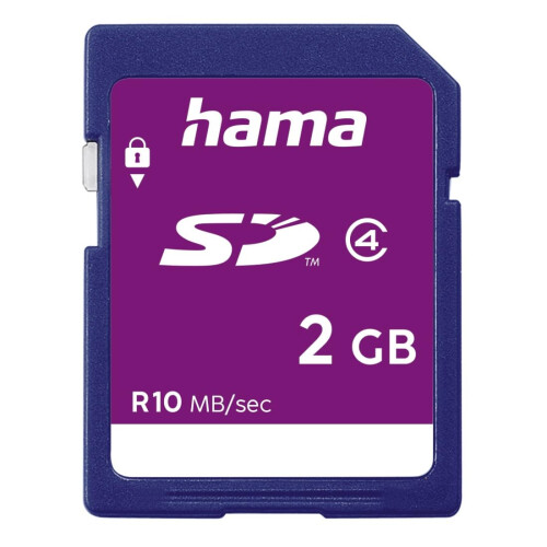 Hama Hama SD Card 2GB Class 4 10mb/s with Write Protection