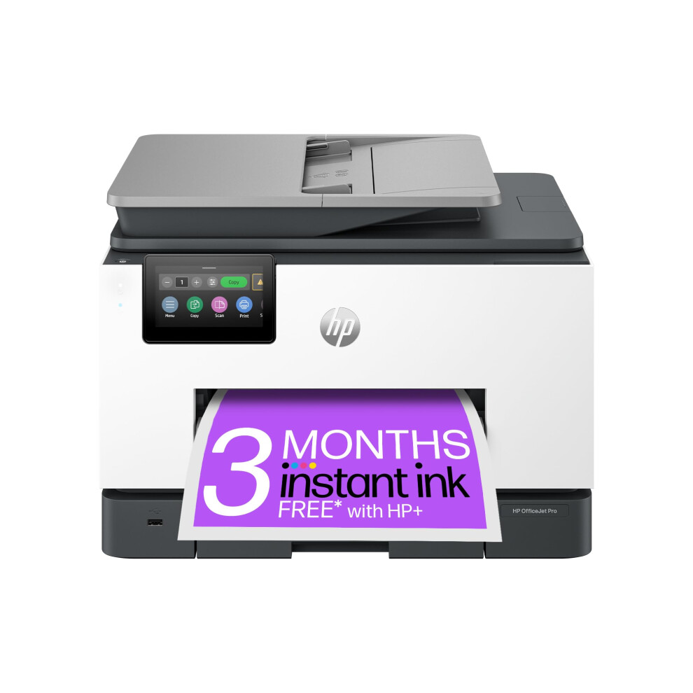 Hp Officejet Pro 9132E All-In-One Printer | Colour | Printer For Small Office | Print, Scan, Copy Automatic Document Feeder| 2 Tray | 3 Months Of Fre