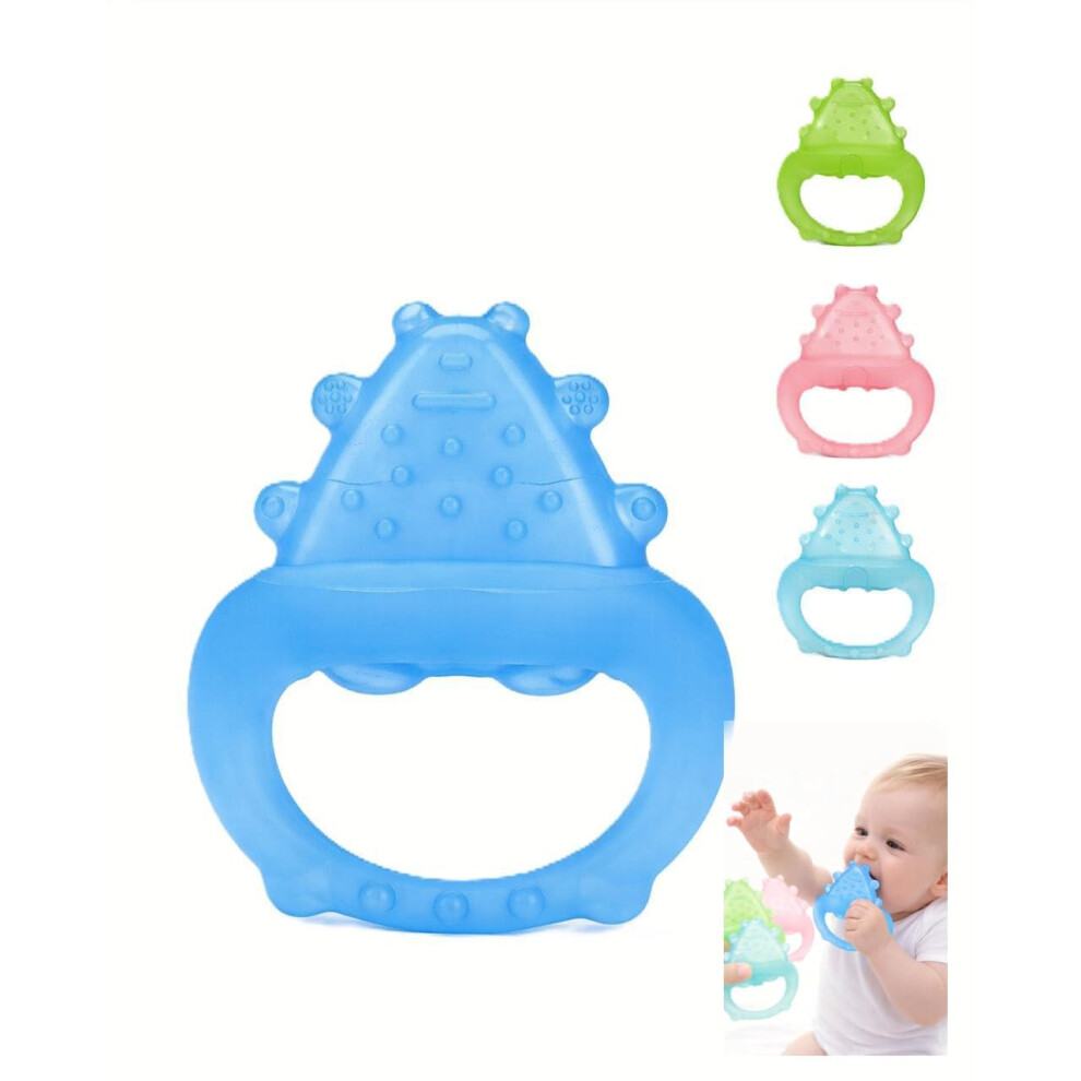 Freezable Baby Teether Toy – Water Filled Cooling Teething Ring For Infants 3-12 Months | 100% Food Grade Bpa-Free Silicone Soother For Sore G Bzbee