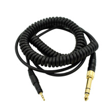 Adapter SłUchawkowy SprężYna PrzewóD Audio PrzewóD PrzewóD DIY Zamiennik dla Zestawu SłUchawkowego ATH-M50X ATH-M40X HD518 HD598 HD595
