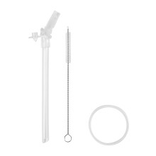 BEABA Replacement Kit for 2-in-1 Feeding Bottle/Training Cup, Tritan, 210 ml and 300 ml Stainless Steel, White