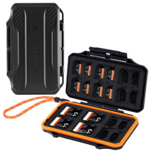 K&F Concept 36 Slot Memory Card Case, for 12 x SD & 24 x Micro SD (TF) Cards, Water-Resistant Anti-Shock Portable Storage Box Organizer