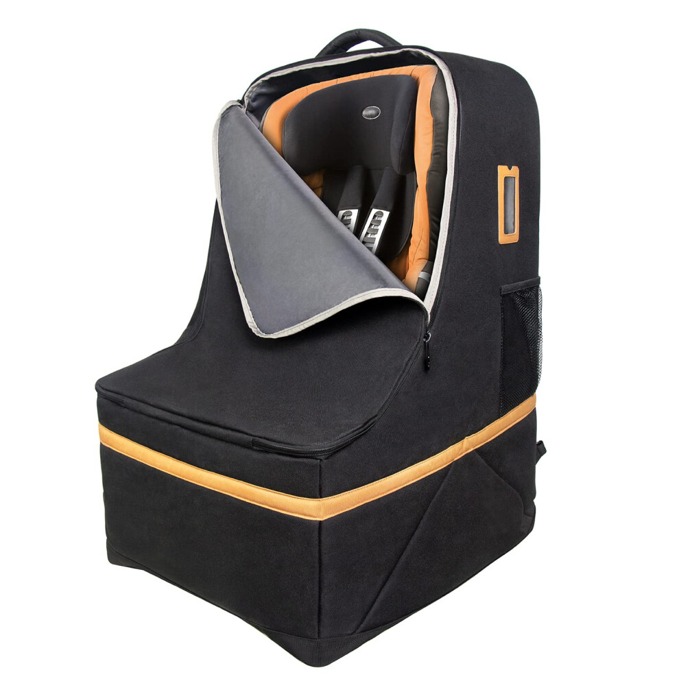 Hap Tim Car Seat Travel Bag, Padded Carseat Cover For Airplane, Portable Car Seat Carrier For Airport Essentials, Infant Car Seat Travel Backpack, Fa