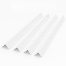 Homesmart White 1 Metre UPVC Plastic Rigid Angle Corner Trim 10 x 10mm, 90 Degree Right Angle Profile, Durable Weatherproof uPVC Moulding for Wall Ed