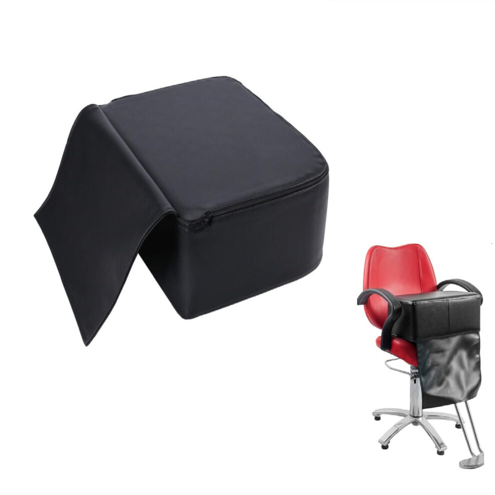 Shoze Salon Booster Child Seat Cushion, Black, 37*28*15Cm, Universal High-Density Sponge, Faux Leather, Barber Haircut Hairdressing Modeling, 12-60 M