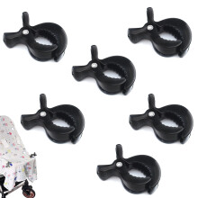 6-Pack Baby Stroller Clips - Secure Blankets, Toys & More with Durable Metal Spr