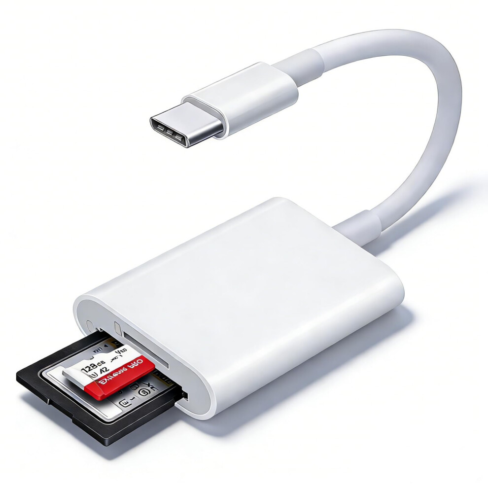 Usb C Sd Card Reader, Dual Slot Memory Card Reader, Usb C To Sd Card Otg Adapter For Iphone 15 16/Ipad/Macbook/Mac Trail Camera Memory Card Reader An 5003502890686