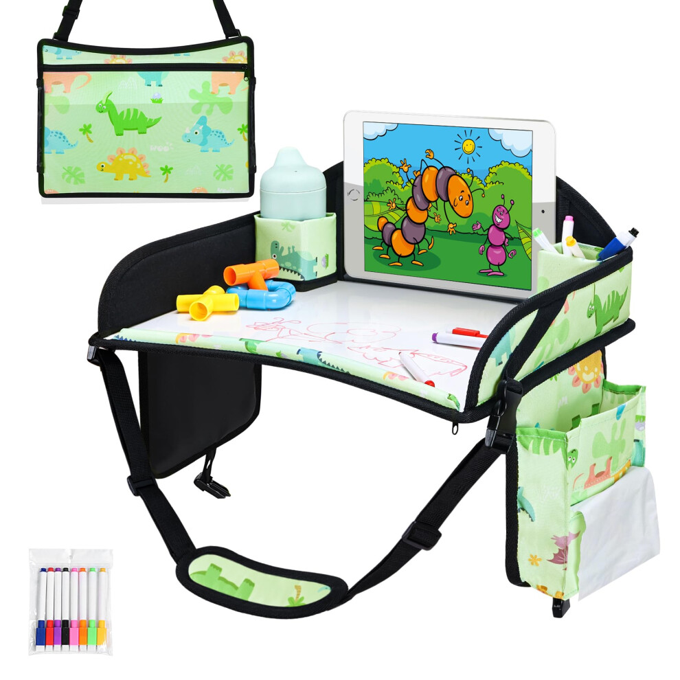 Kids Travel Tray, Travel Tray For Kids Car Seat, Toddler Car Seat Lap Tray, Carseat Tray For Kids Travel, Carseat Table Tray For Kids Travel Wenrener