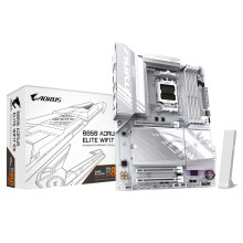 GIGABYTE B850 AORUS ELITE WIFI7 ICE Motherboard - AMD Ryzen 9000 Series CPUs, 14+2+2 Phases Digital VRM, up to 8200MHz DDR5 (OC), 1xPCIe 5.0 + 2xPCIe