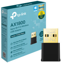 TP-Link Archer TX20U Nano AX1800Mbps WiFi 6 Wireless MU-MIMO USB Adapter, Fast WiFi Dongle, Dual-Band Wireless USB Adapter for PC, Lower Latency Game