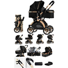 Rexhan Baby Pram, 2 in 1 Foldable Baby Buggy, Reversible Pushchair,