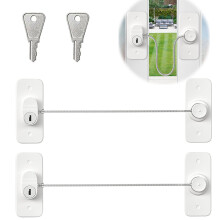 Oruiiju 2pcs Window Safety Lock-Self Adhesive No Drilling with Screws