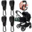 4 Pcs Leather Buggy Clips,Pram Hook Clip,Pram Rocker Clip for 1