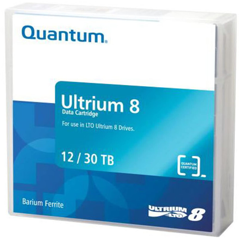 Quantum 3343204 Ultrium Lto 8 Data Cartridge 12Tb Native / 30Tb 2.5:1 Compression, Black 3169696066589