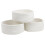 3 Pack Small Woven Cotton Rope Gift Baskets for Organizing, White 1
