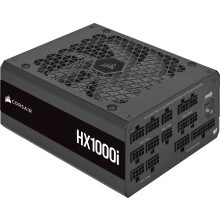 Corsair HX1000i Fully Modular Ultra-Low Noise ATX Power Supply - ATX 3.1 & PCIe 5.1 Compliant - Fluid Dynamic Bearing Fan - CORSAIR iCUE Software Com