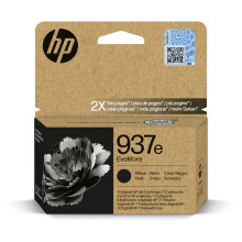 HP 937e EvoMore Black Original Ink Cartridge - Works OfficeJet Pro 9120e, 9122e, 9125e, 9130e, 9132e, 9135e, 9720e, 9730e Printers