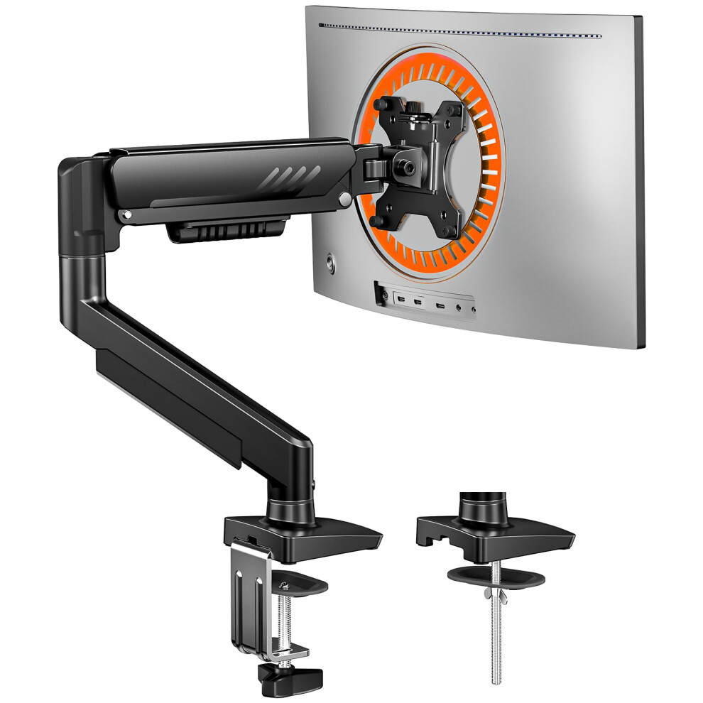 Ergear Single Monitor Arm, Fully Adjustable Monitor Mount For 13Â34 Inch Screens, Fast Install Computer Monitor Stand With Tool-Free Vesa Mount, Cab 7349238898205