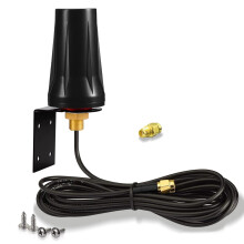Bingfu Outdoor 4G LTE Antenna Wall Mount Waterproof SMA Male 5dBi Aerial Compatible with Vodafone EE O2 Three 4G LTE Router Gateway Modem Router Gate