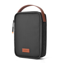 WIWU Tech Pouch Cable Organiser Bag with Handle Large Capacity Electronics Accessories Travel Organizer Adjustable Dividers for Travel Office School