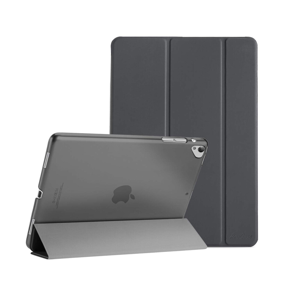 Procase Smart Case For Ipad Pro 12.9 1St And 2Nd Generation (2015 And 2017 Model), Stand Cover Support Auto Sleep/Wake - Grey 8336650255289