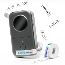 Phomemo Label Maker D30 Bluetooth Label Maker, Mini Label Printer Multiple Templates Font Icon, Portable Inkless Thermal Label Printer for Home, offi