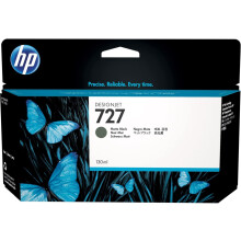 HP 727 B3P22A Matte Black 130-ml Genuine DesignJet Ink Cartridge with original Ink DesignJet T2500, T1500 & T900 Series Large Format Plotter Printers
