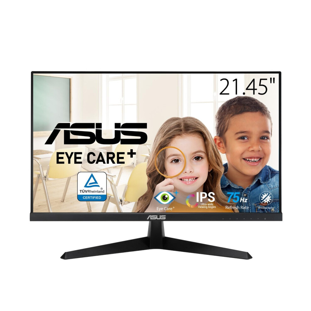Asus Vy229q Eye Care Monitor 22” (21.45” Viewable) Fhd (1920 X 1080), Ips, 75Hz, Ips, 1Ms (Mprt), Freesync, Eye Care Plus Technology, Rest Reminde 9137231838667