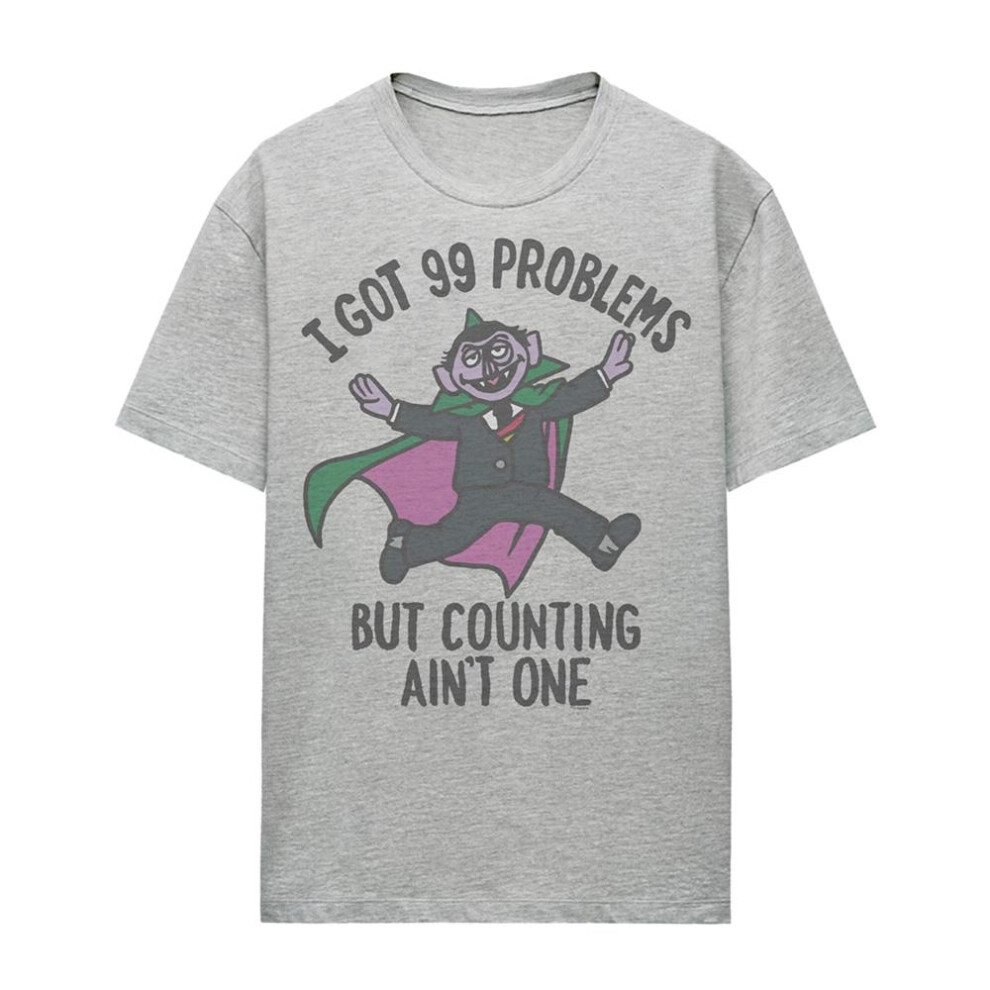 Sesame Street (L, Athletic Heather) Womens/Ladies I Got 99 Problems T-Shirt Multicoloured