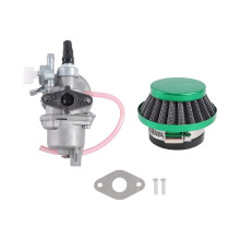 42MM Air Filter+Carburetor Kit for 2 Stroke 47Cc 49Cc Engine Parts Moto Kids Atv Quad Dirt Pocket Bike Cyan-