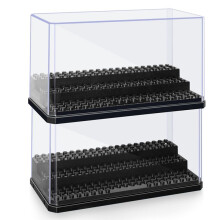 Figure Display Box, Stackable Dustproof Building Block Display Box for Action Figure Toys