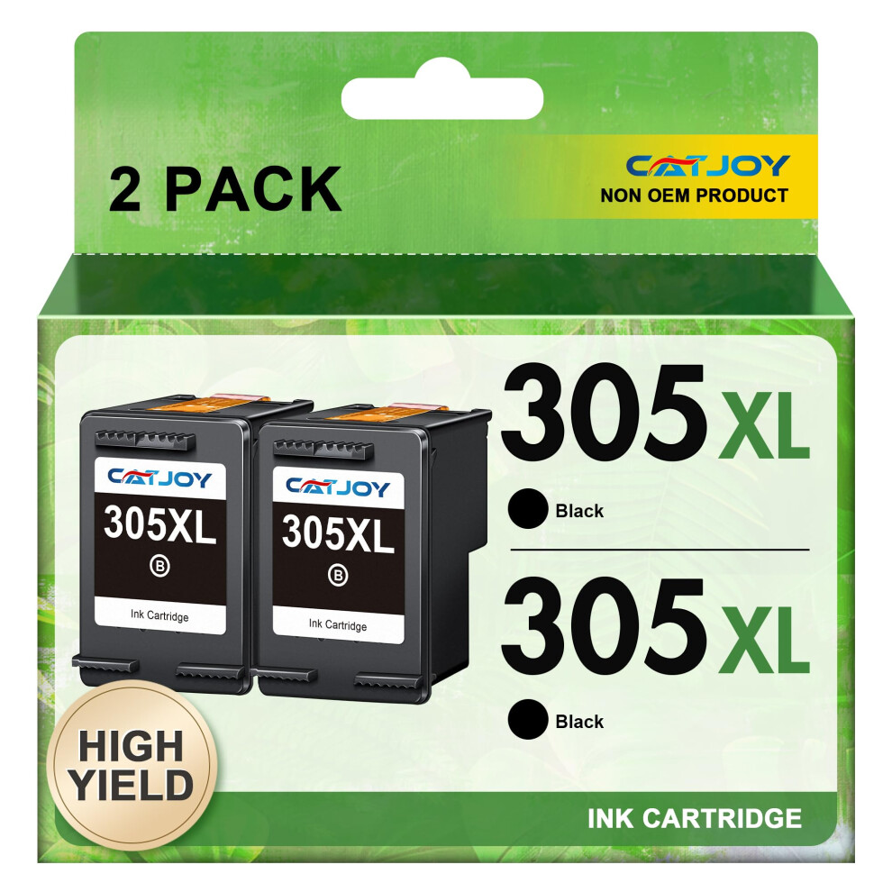 Catjoy 305XL Ink Cartridges Replacement For Hp Printer Ink 305Ï¼Printer Ink Cartridge 305XL For Hp Envy 6000 6020 6032 Pro 6400 6430 Desk Black 5696703173810