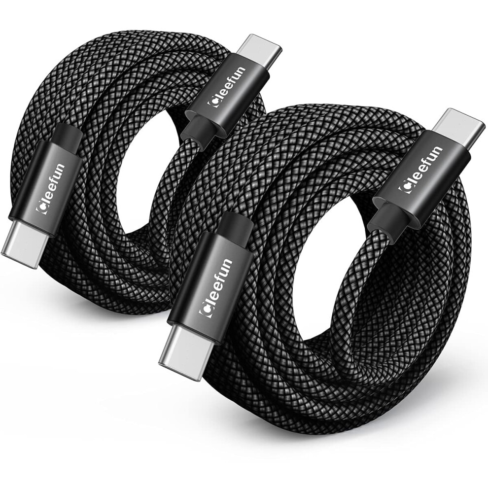 Cleefun Long Usb C To Usb C Cable [3M, 2-Pack], Pd 60W Type C To C Fast Charger Charging Lead For Macbook Pro,Ipad Air 4/Pro 2020,Samsung Galaxy S25 5720617979074